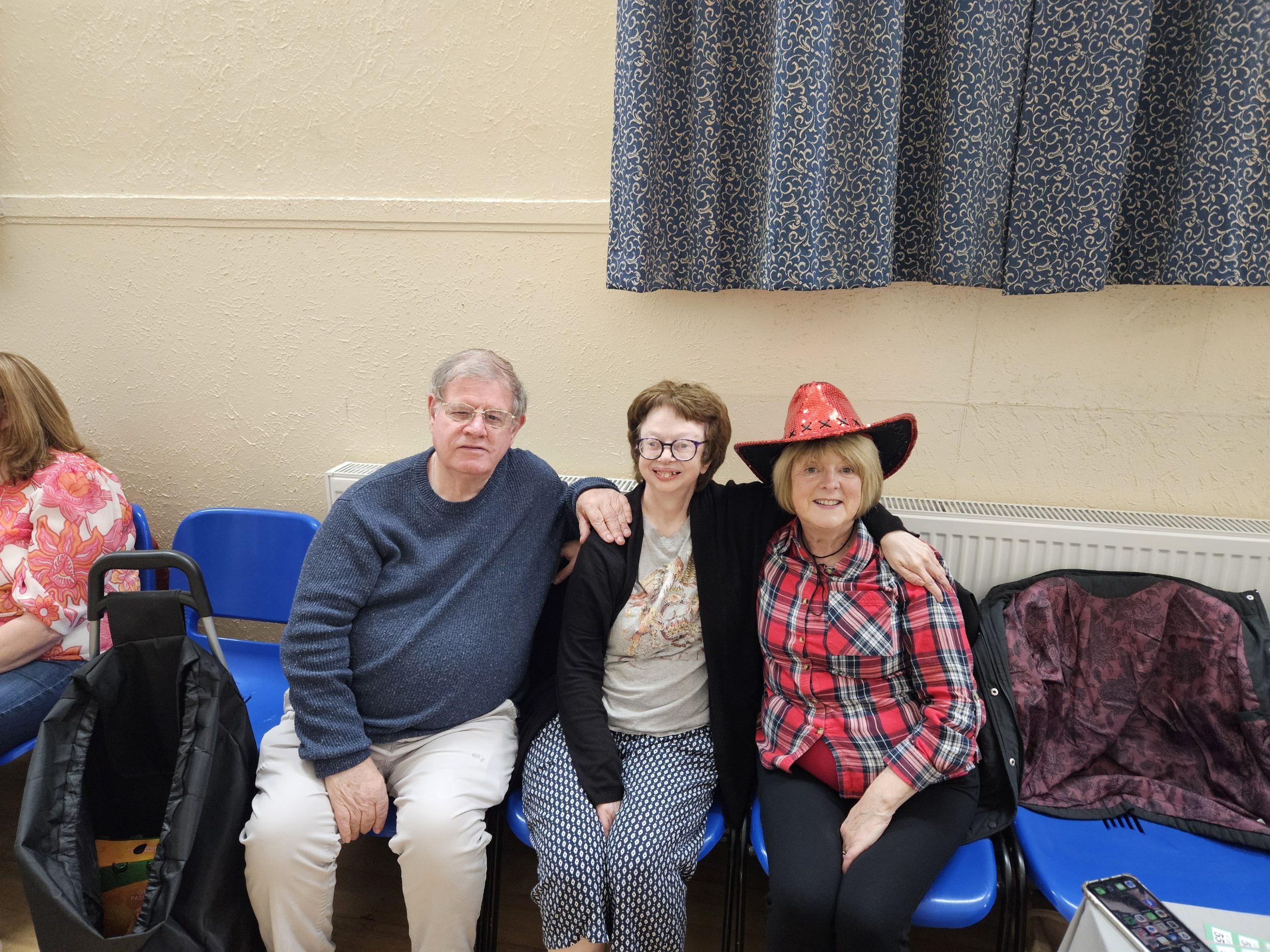 Party-goers posing for a photo at the Barn Dance