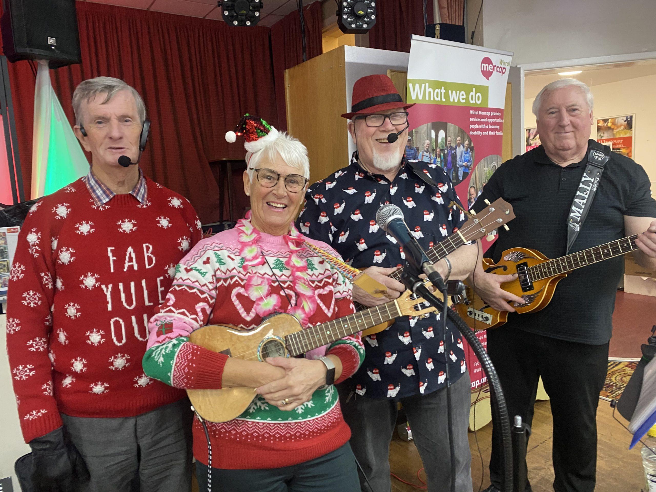 Band of ukulele players